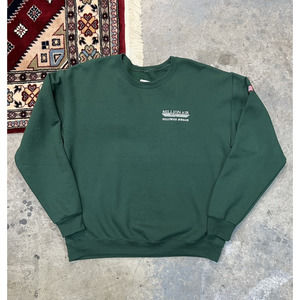 Million Air Hollywood Burbank Crewneck Sweatshirt Men's Large Green AV Fuel